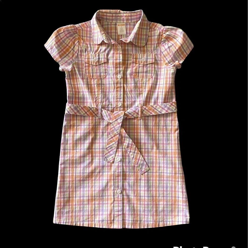 GYMBOREE-PASTEL PLAID DRESS